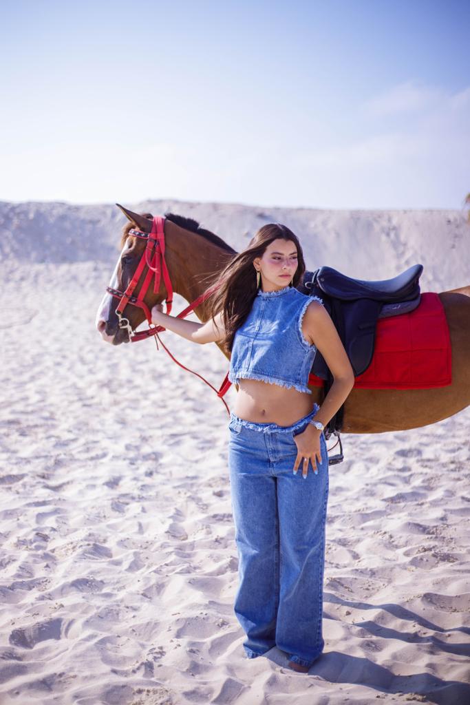 Maria Denim Top