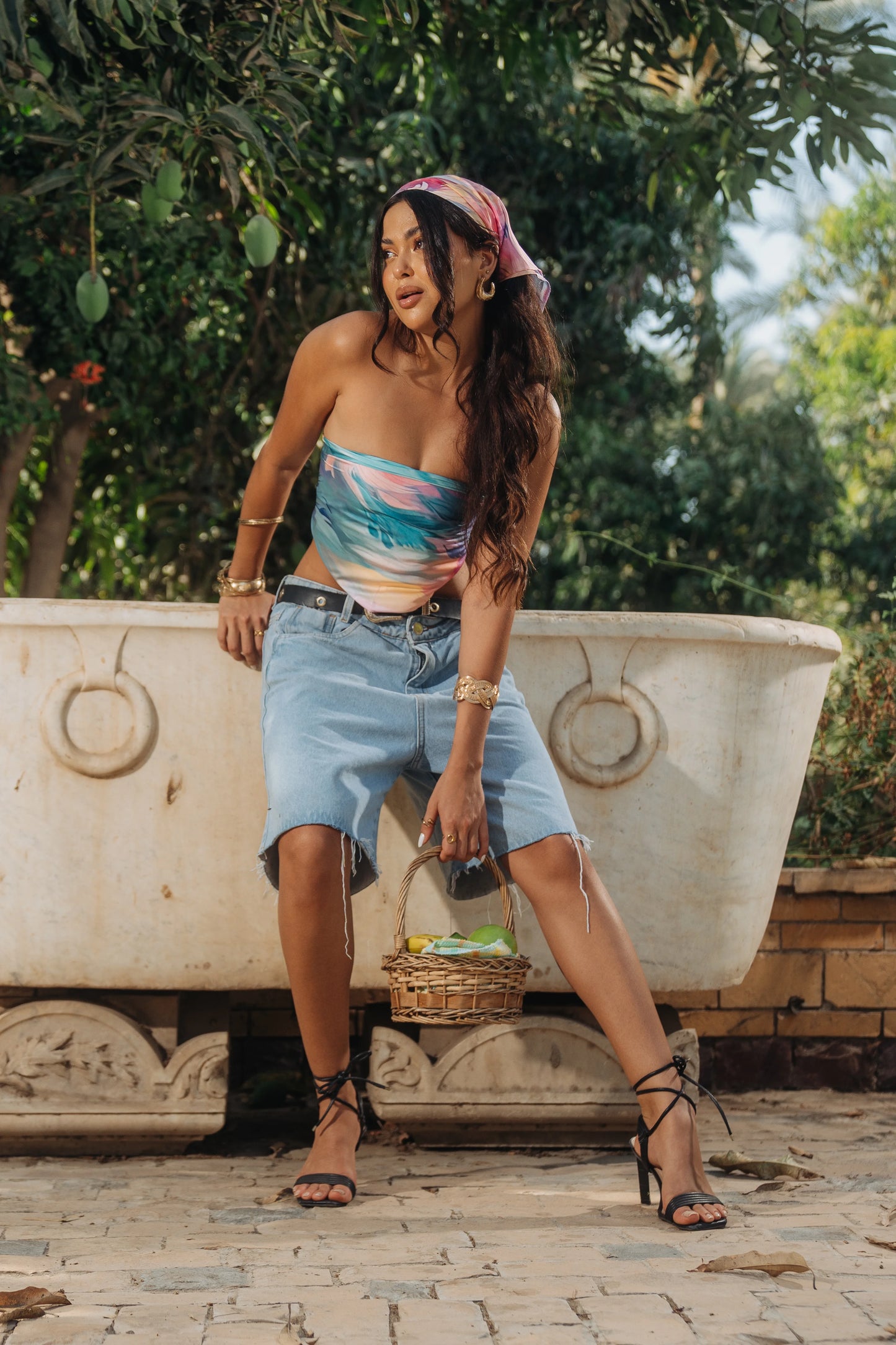 Vivid Versa Scarf Top