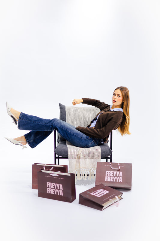 Brown Knitted Cardigan