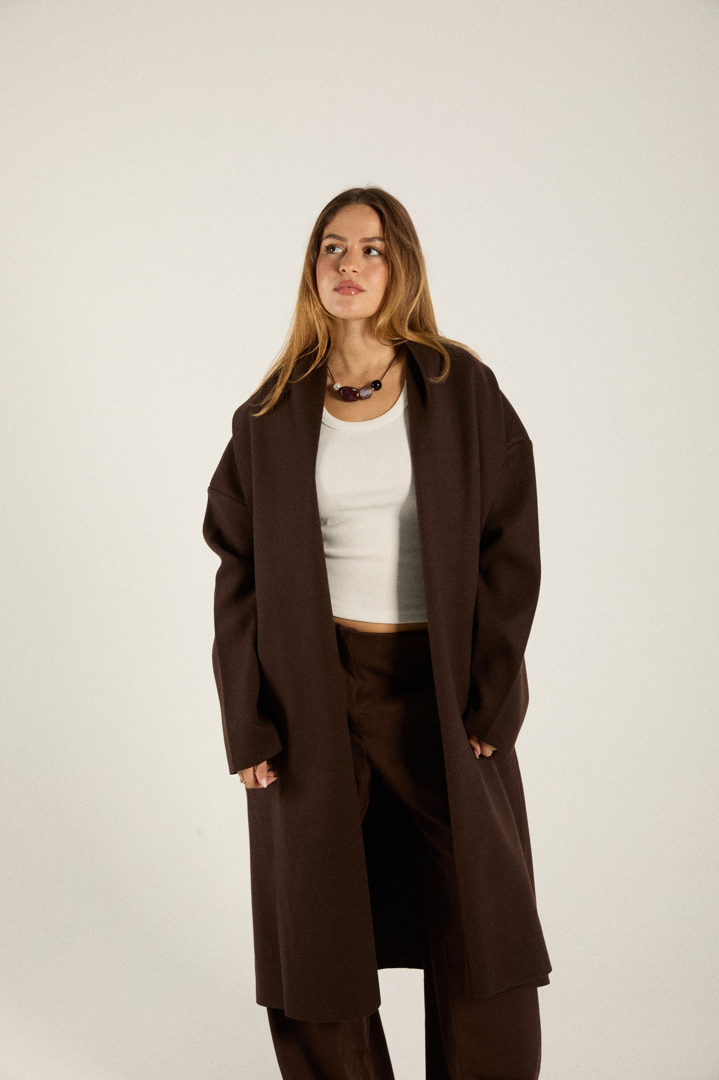 Chocolate Oversized Coat