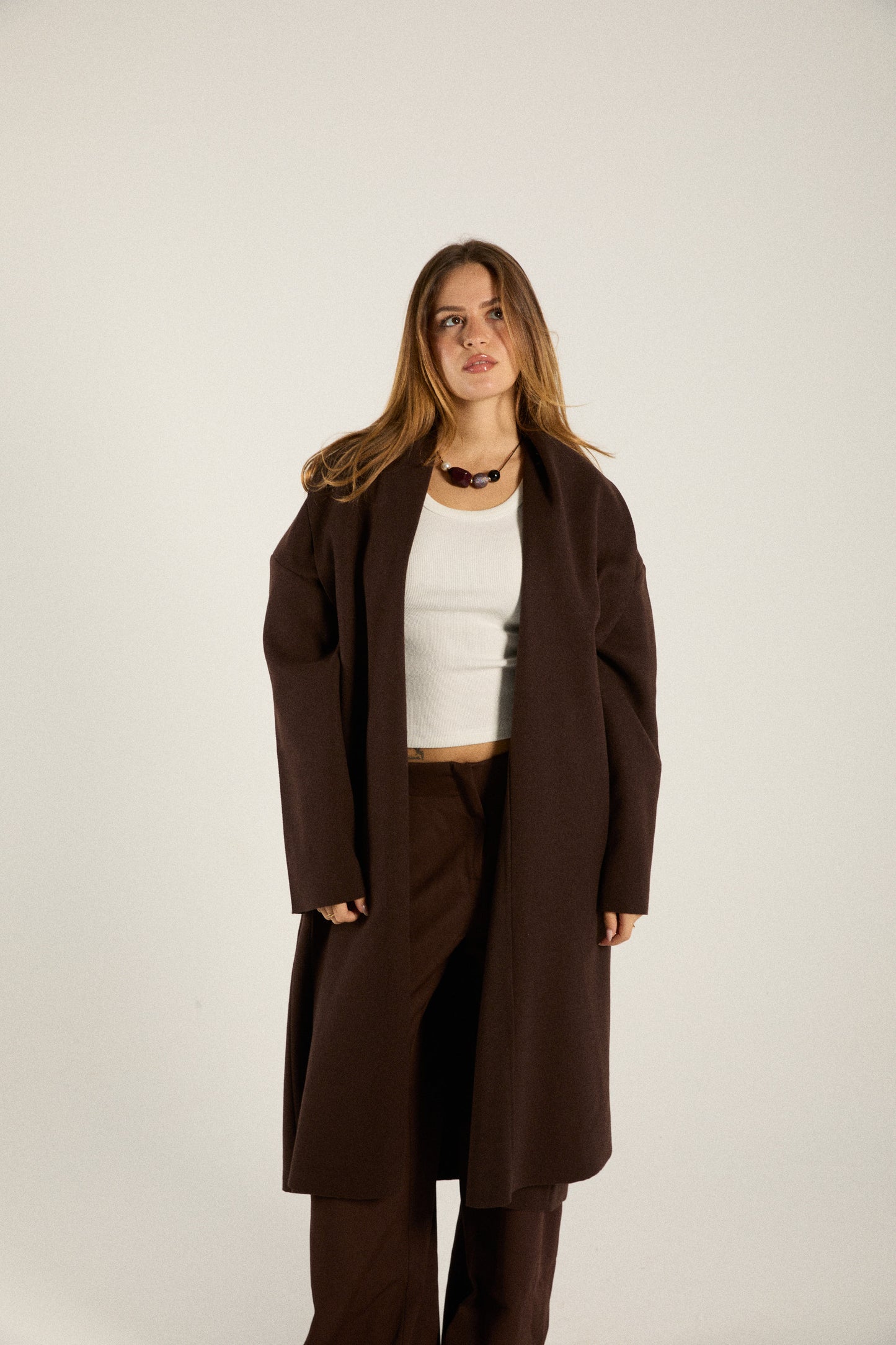 Chocolate Oversized Coat