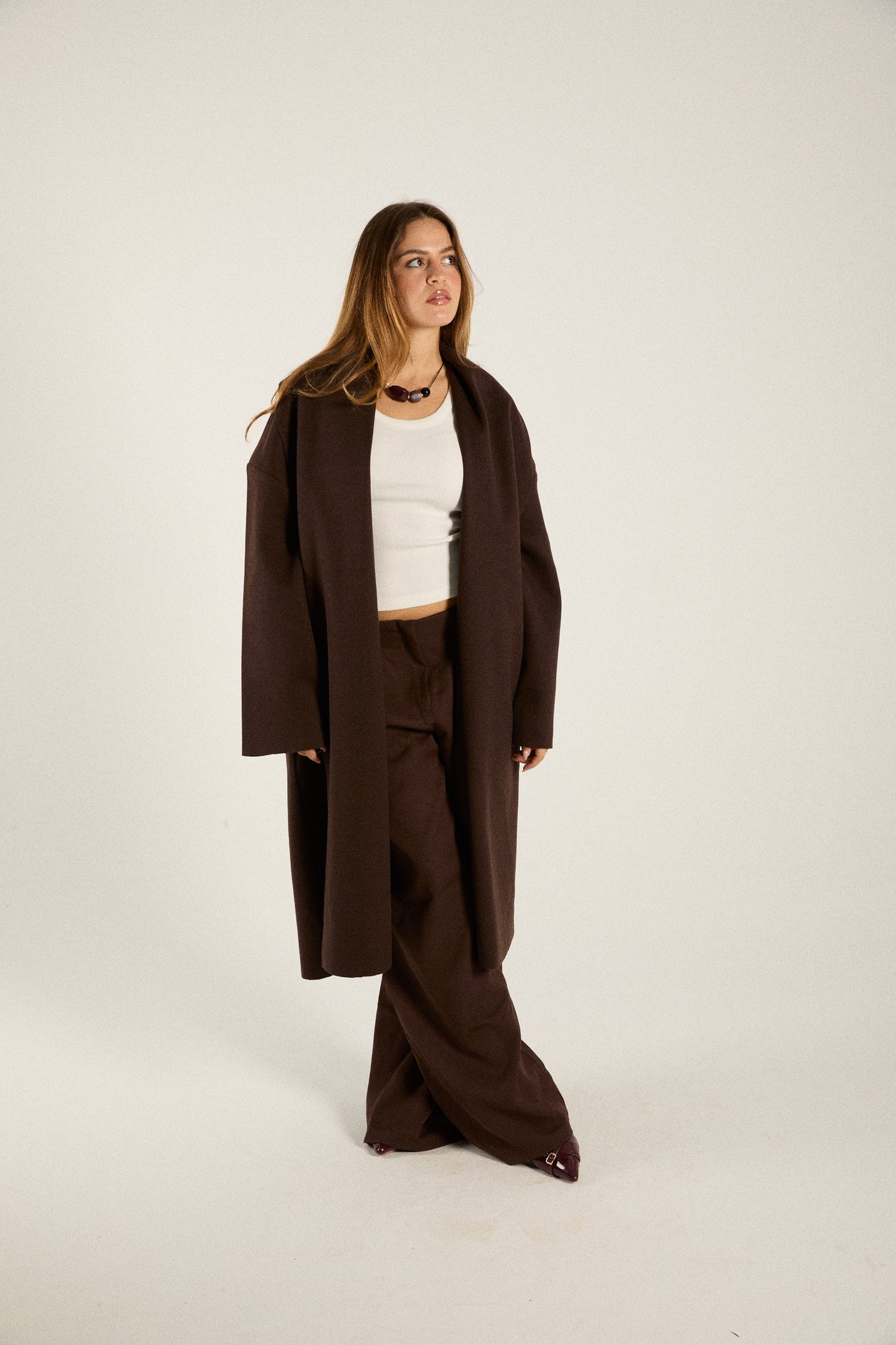 Chocolate Oversized Coat