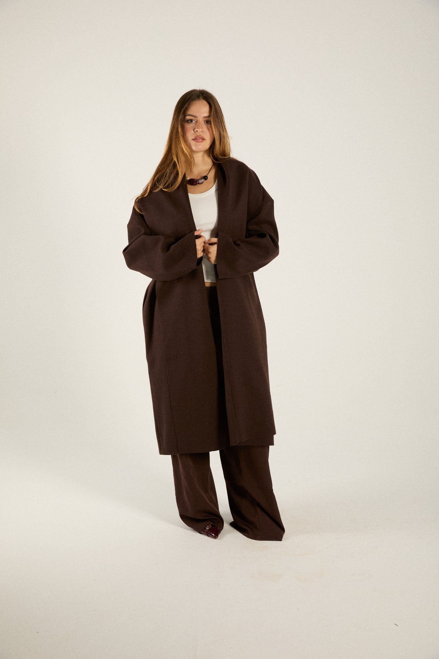 Chocolate Oversized Coat