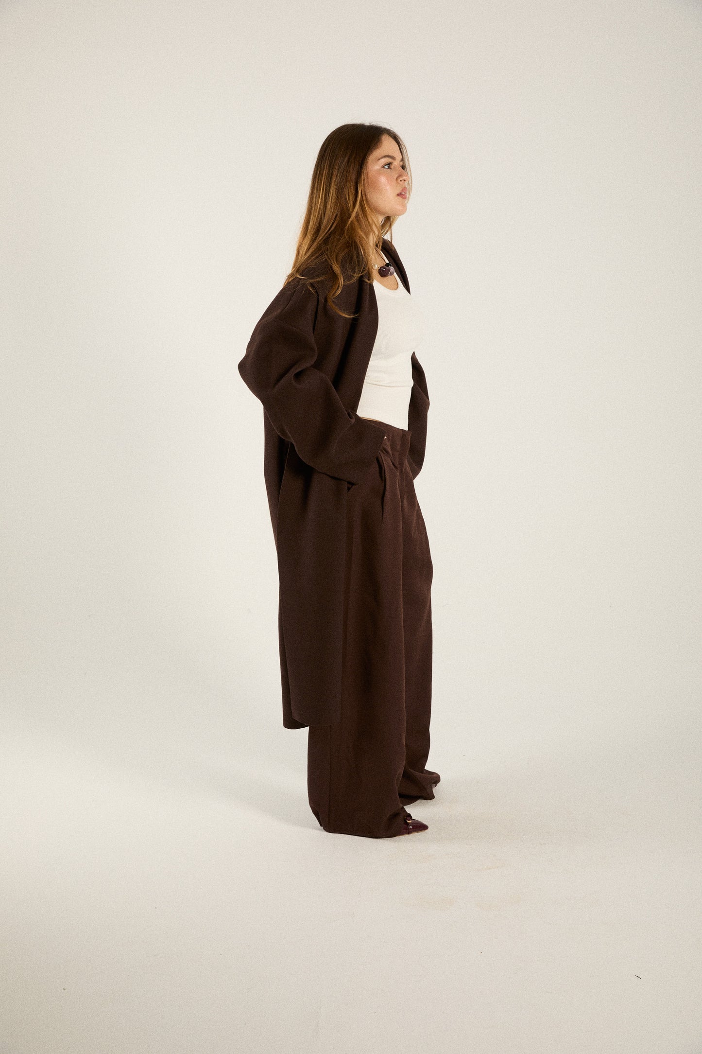 Chocolate Oversized Coat