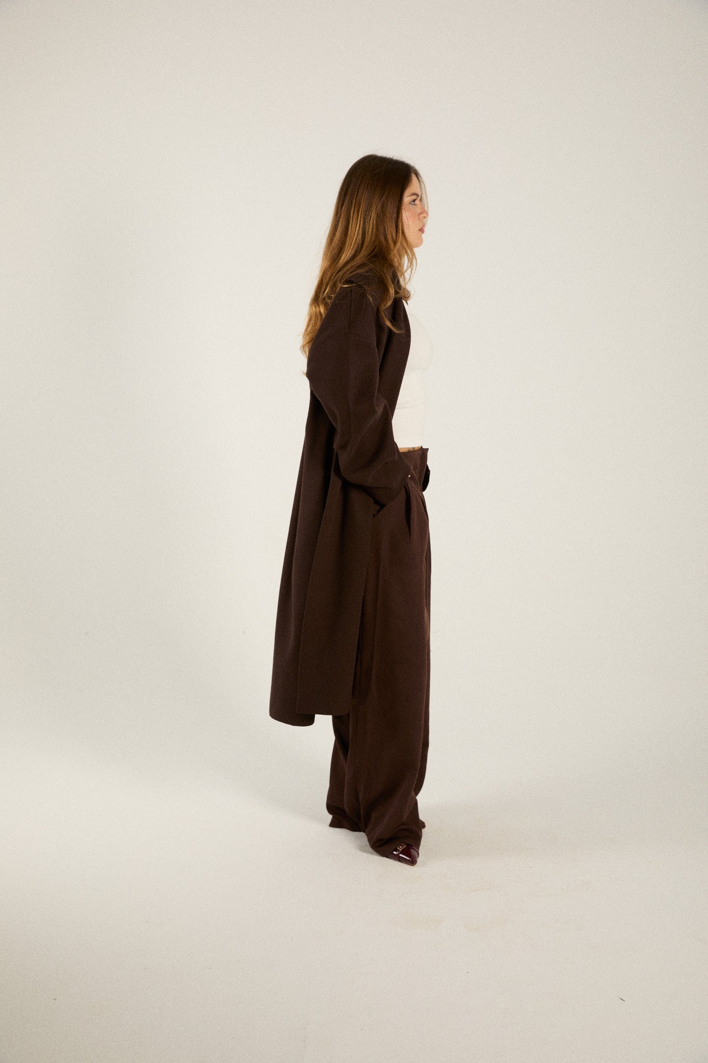 Chocolate Oversized Coat