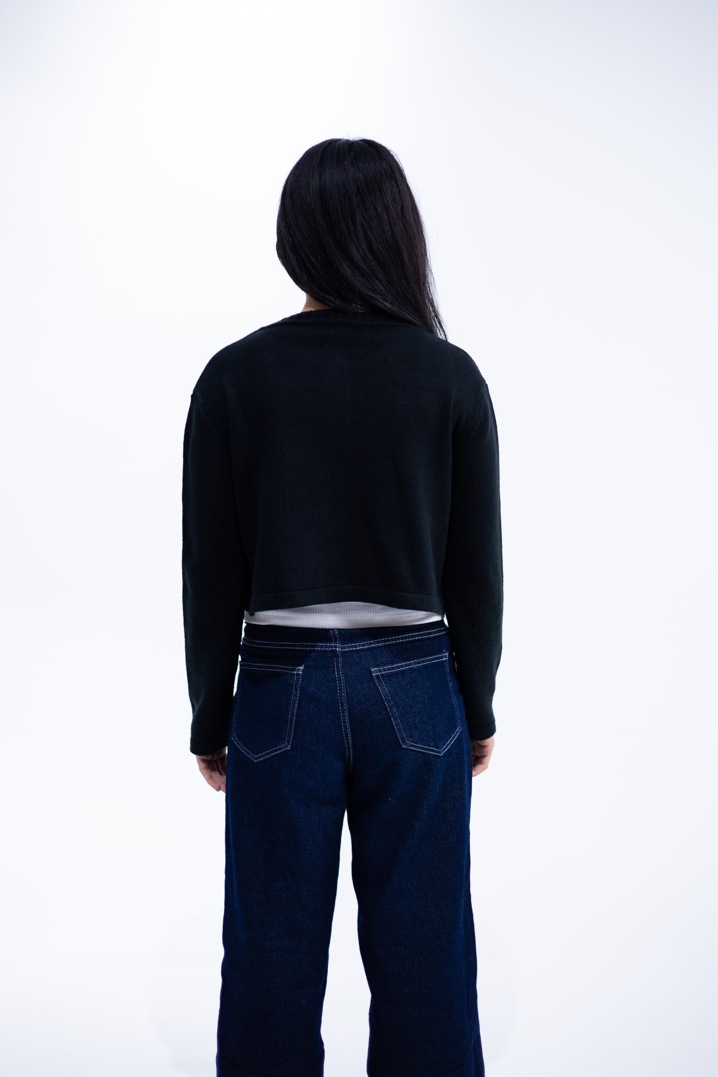 Black Knitted Cardigan