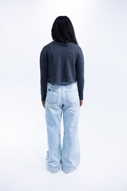 Grey Knitted Cardigan