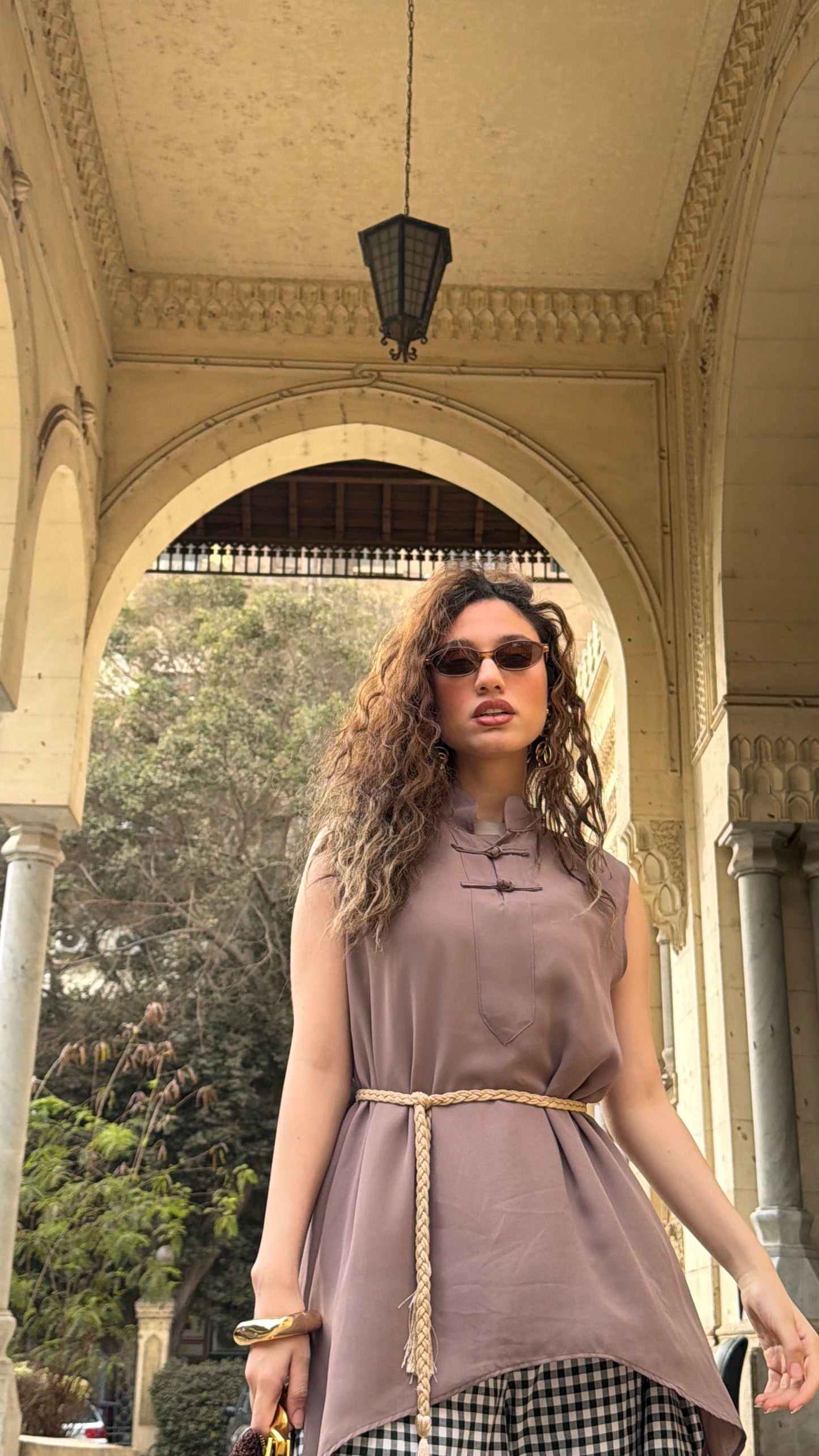 Nude Andalusia Chiffon Top