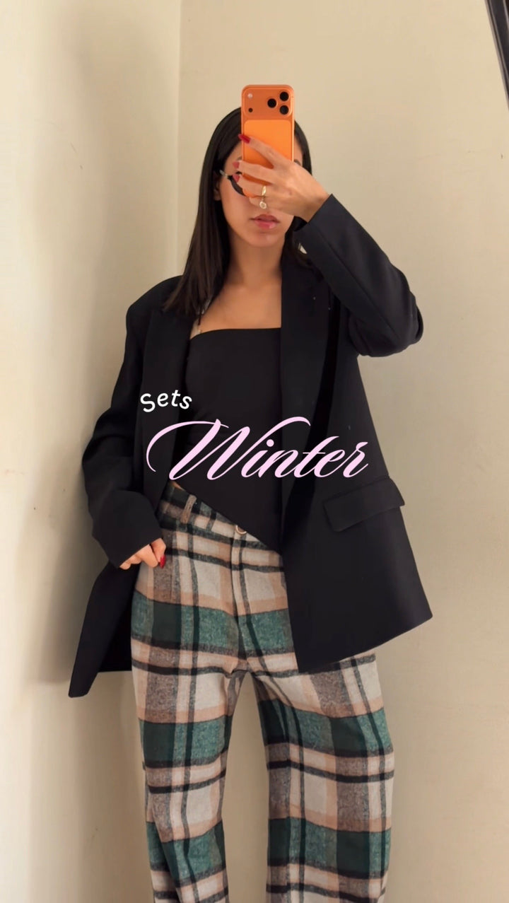 Green Carreaux Checkered Pants