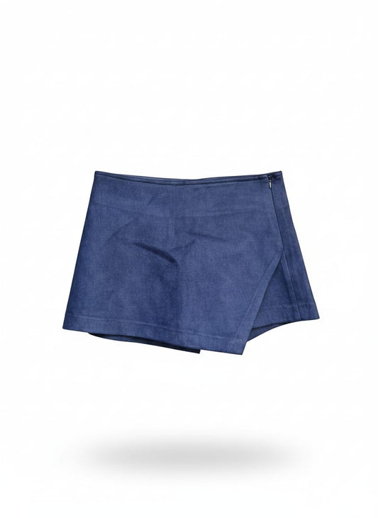 Suede Wrap Skort