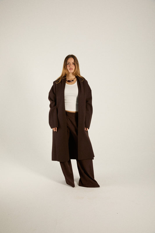 Chocolate Oversized Coat