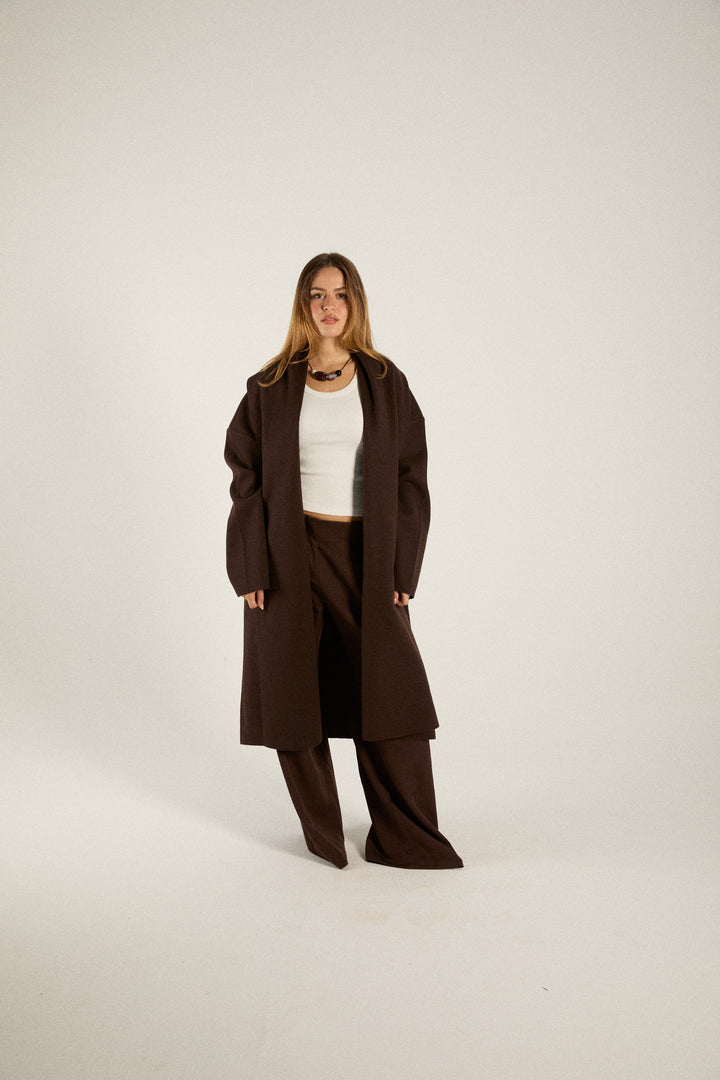 Chocolate Oversized Coat
