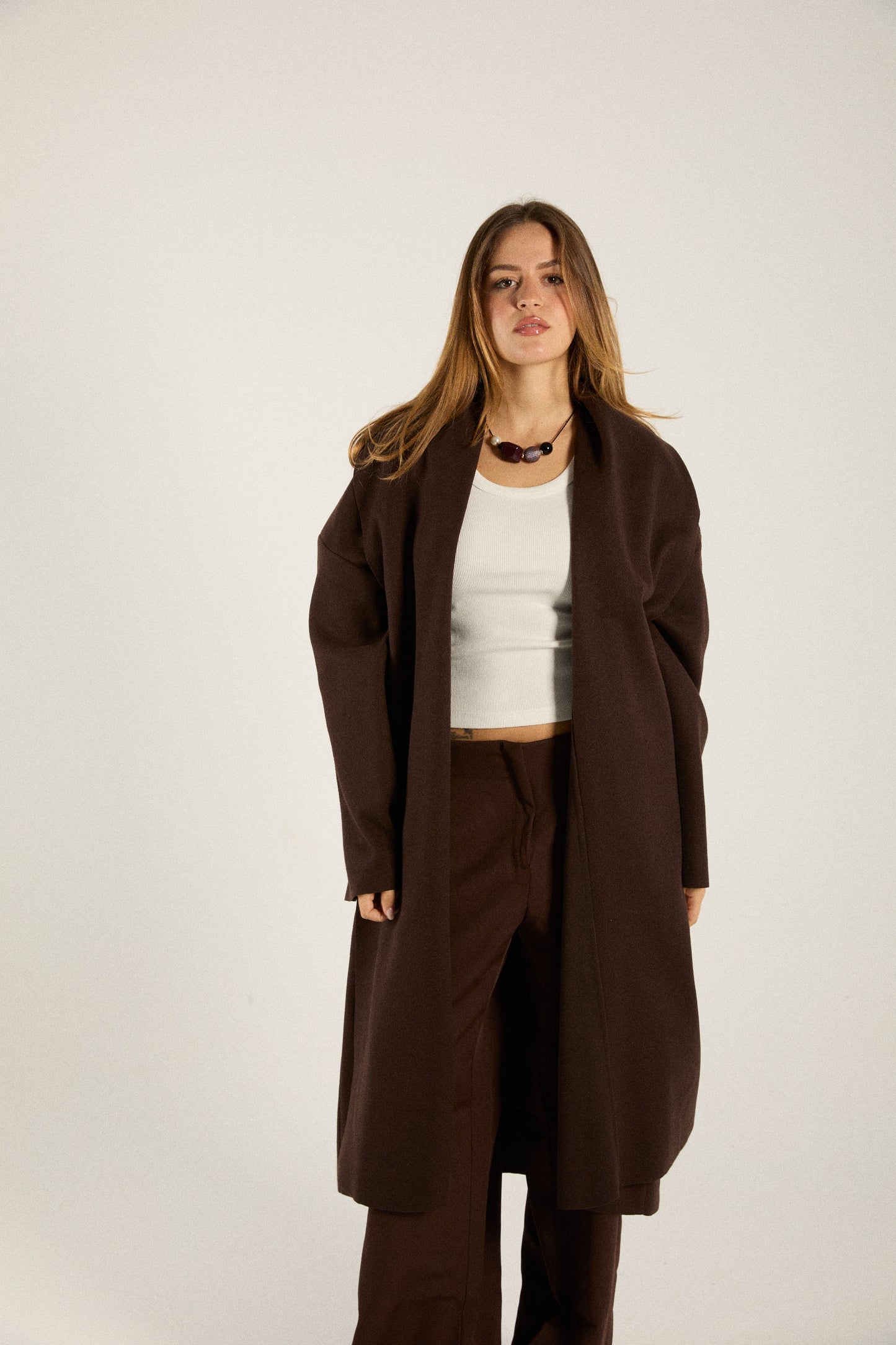 Chocolate Oversized Coat